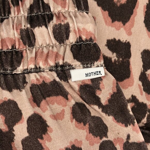 MOTHER Brown Animal Print Track Pants | Comfort & Style - Picture 6 of 6